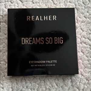 RealHer Dreams So Big Black and Gold Eyeshadow Palette